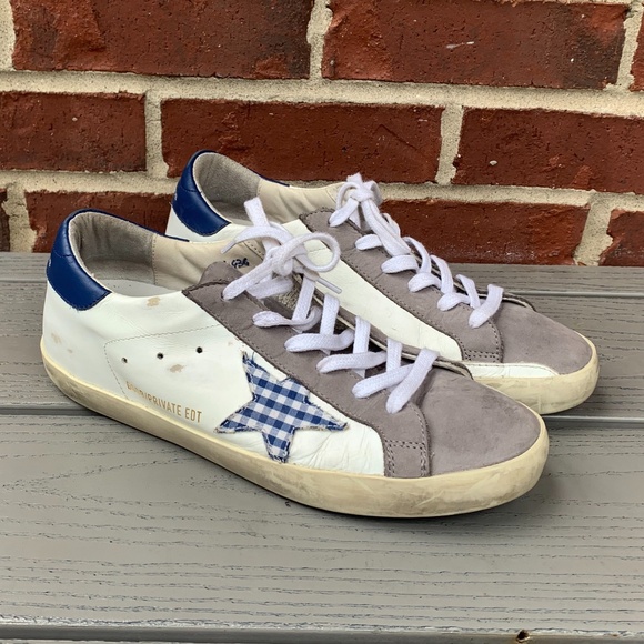 Golden Goose Superstar Gingham Star Sneaker, 39 - Picture 2 of 16